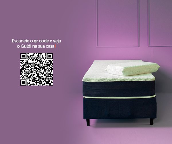 Bundle do colchão solteiro king com QR Code