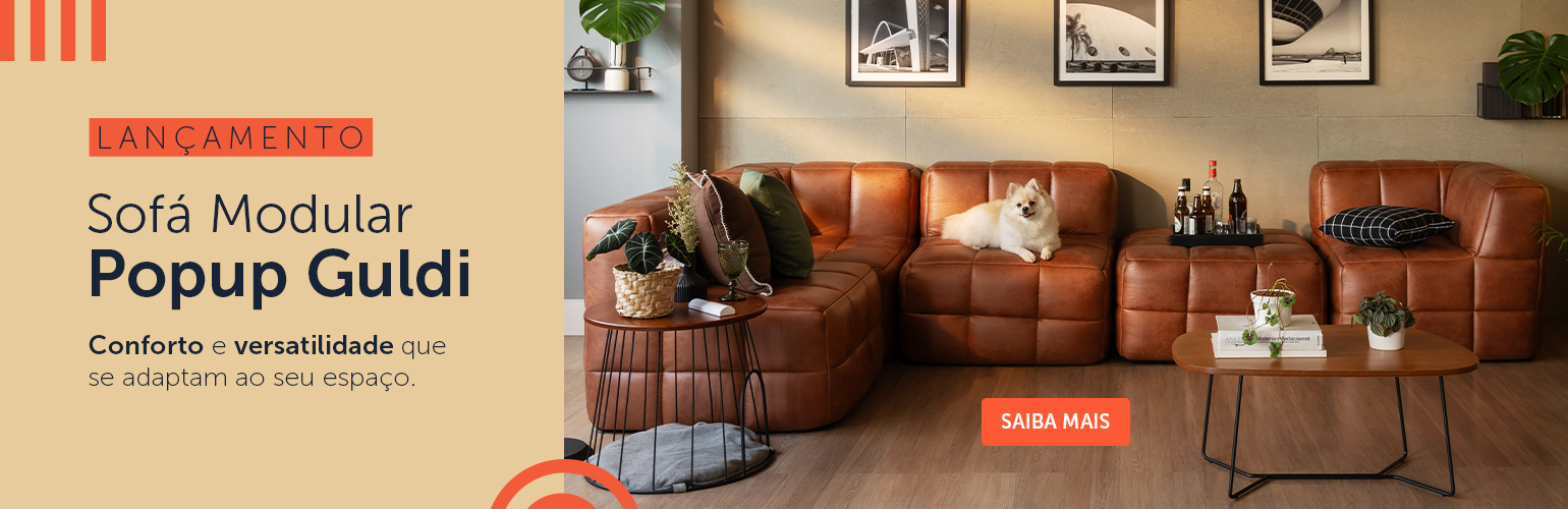 banner lançamentos: sofá modular popup guldi