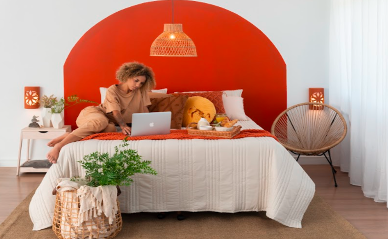 o que fazer para dormir bem, com um quarto confortável, com cama, travesseiros, edredom e itens decorativos